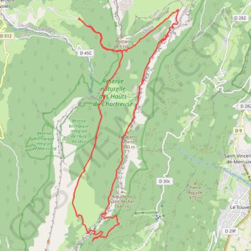 Trace GPS Sangles des Pins Brûlés et Fourneau, itinéraire, parcours