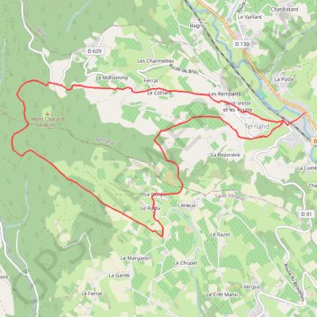 Trace GPS La forêt de Brou, itinéraire, parcours