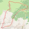 Trace GPS Montpius et sèrra d'Auba depuis la vallée de Riu Nere, itinéraire, parcours