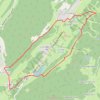 Trace GPS Autour de la combe du lac, itinéraire, parcours