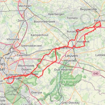 Trace GPS Hageland 21/4, itinéraire, parcours