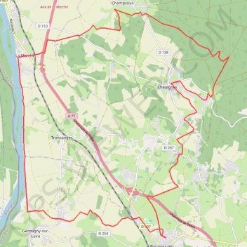 Trace GPS Chaulgnes - La Marche - Tronsanges - Pougues - Chaulgnes, itinéraire, parcours