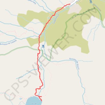 Trace GPS Vers le lac de Melo, itinéraire, parcours