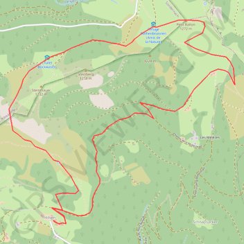 Trace GPS Hilsen - Petit Ballon, itinéraire, parcours