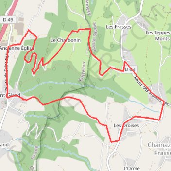 Trace GPS Saint girod, itinéraire, parcours