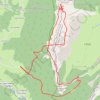 Trace GPS Le Pinet par les sangles du Fouda Blanc et du Pinet (Chartreuse), itinéraire, parcours