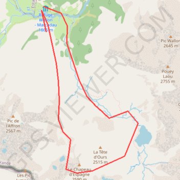 Trace GPS Ski de rando - de Wallon à Aratille et col du Chapeau, itinéraire, parcours