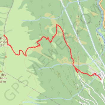Trace GPS Au Pic de Viscos depuis Viscos-village, itinéraire, parcours