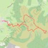 Trace GPS Vers le Col des Trois Croix par la chapelle de l'Aubépine - Ainhoa, itinéraire, parcours