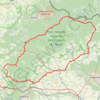 Trace GPS Les maisons troglodytes de Graufthal, itinéraire, parcours