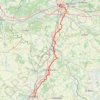 Trace GPS A13. Tours-Poitiers / Via Turonensis, itinéraire, parcours