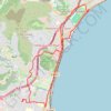Trace GPS Balade entre Antibes et Cagnes-sur-Mer et retour par Vaugrenier, Biot, itinéraire, parcours