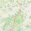 Trace GPS F: GR65-37 Lauzerte -> Moissac, itinéraire, parcours