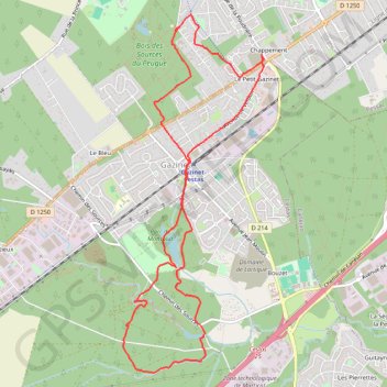 Trace GPS Pessac, itinéraire, parcours