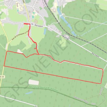 Trace GPS Forêt particulière de Fourmies, itinéraire, parcours
