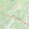 Trace GPS Loubaresse - Mondragon, itinéraire, parcours