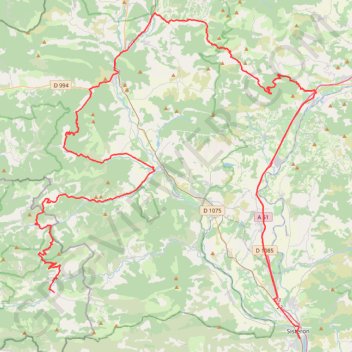 Trace GPS sisteron à Lachau - Hautes Alpes, itinéraire, parcours