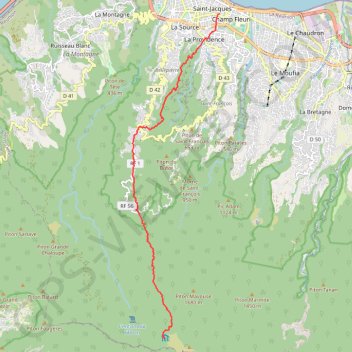 Trace GPS Réunion - J1, itinéraire, parcours