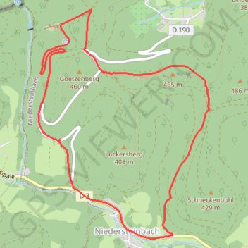 Trace GPS Lembach (Niedersteinbach) - Château du Wasigenstein, itinéraire, parcours