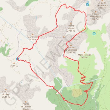 Trace GPS Tour de la Pierra Menta Beaufortain, itinéraire, parcours