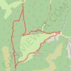 Trace GPS Rochers de la Sausse, Montagne de Chovet et Arche de Rucla, itinéraire, parcours