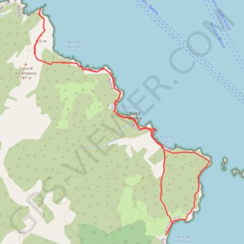 Trace GPS De Tamarone à la Tour d'Agnelo, itinéraire, parcours