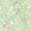 Trace GPS Tour du Gévaudan. De Aumont-Aubrac à Sainte Eulalie (Lozère), itinéraire, parcours