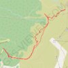 Trace GPS Col de Merdaret, itinéraire, parcours