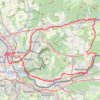 Trace GPS Huningue - Weil - Riehen - Rheinfelden - Schopfheim - Lörrach - Huningue, itinéraire, parcours