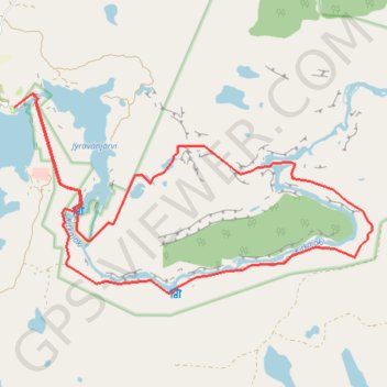 Trace GPS Circuit du petit ours (Pieni Karhunkierros), itinéraire, parcours