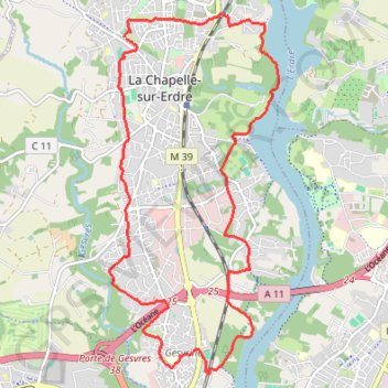 Trace GPS La Chapelle-sur-Erdre Autre, itinéraire, parcours