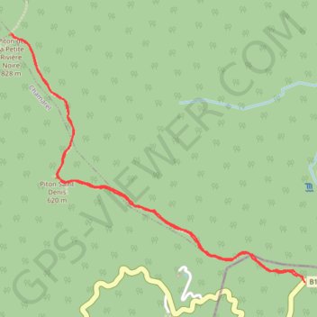 Trace GPS Randonnée du Piton Rivière Noire à Maurice, itinéraire, parcours