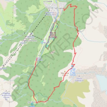 Trace GPS Cugnon - Tré la Tête, itinéraire, parcours