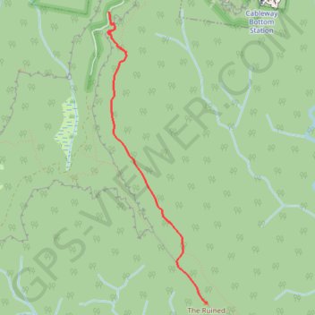 Trace GPS The Ruined Castle - Blue Mountains National Park, itinéraire, parcours