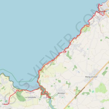 Trace GPS Pléneuf - Hillion, itinéraire, parcours