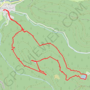Trace GPS Vexaincourt - Lac de la Maix, itinéraire, parcours