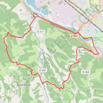 Trace GPS Les vignes en terrasses des collines de Jurançon, itinéraire, parcours