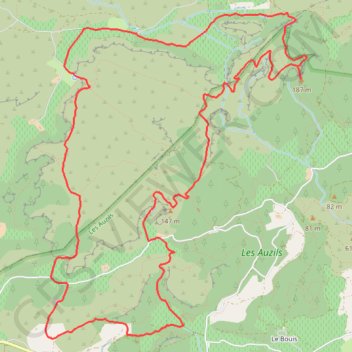 Trace GPS À la découverte du massif de la Clape, itinéraire, parcours