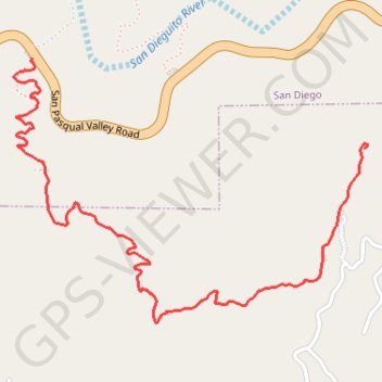 Trace GPS South Clevenger Canyon Trail, itinéraire, parcours