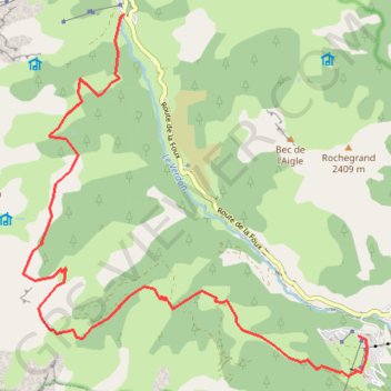 Trace GPS Traversée La Foux d'Allos - Le Seignus d'Allos, itinéraire, parcours
