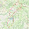 Trace GPS Circuit des 4 lacs du Lévézou - Séverac-l'Église, itinéraire, parcours
