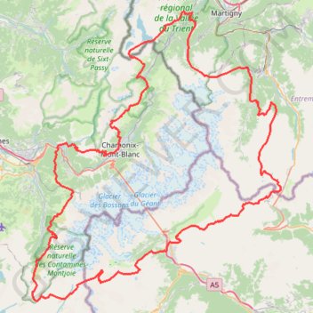 Trace GPS Ultra-Trail La Petite Trotte à Léon, itinéraire, parcours