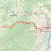 Trace GPS GR 534 : De Blâmont (Meurthe-et-Moselle) à Strasbourg (Bas-Rhin), itinéraire, parcours
