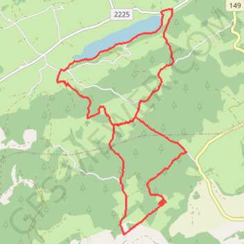 Trace GPS Marche du Glacière Monlési, itinéraire, parcours