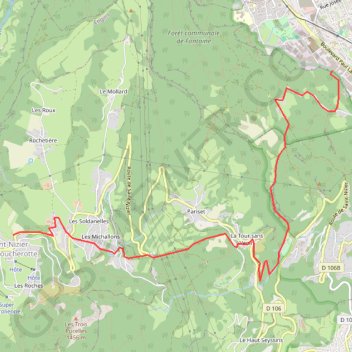 Trace GPS Grenoble vercors, itinéraire, parcours