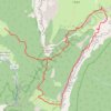 Trace GPS Autour du Col de l'Alpe, sur la frontière Dauphiné-Savoie, itinéraire, parcours