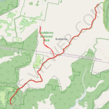 Trace GPS Budderoo Fire Trail - Gerringong Falls, itinéraire, parcours