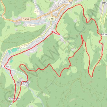 Trace GPS Val d'Argent - Les Mines d'Argent, itinéraire, parcours