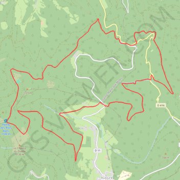 Trace GPS Val d'Argent - Le tertre de la Fille Morte, itinéraire, parcours