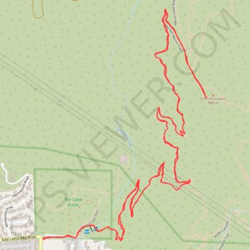 Trace GPS Echo Mountain, itinéraire, parcours
